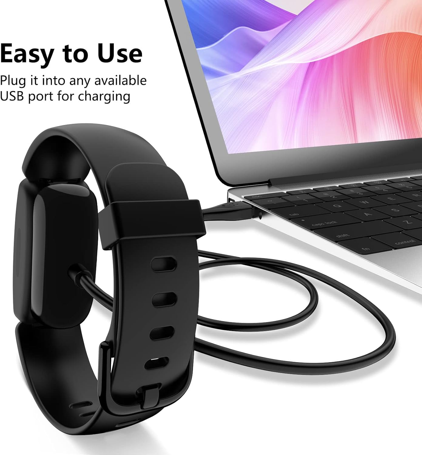 Meliya Charger for Fitbit Inspire 2 / Ace 3, Replacement USB Charging Cable Compatible with Fitbit Inspire 2 / Ace 3 Fitness Tracker image number 4