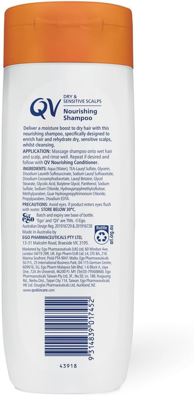 Ego Qv Nourishing Shampoo 250 G image number 1