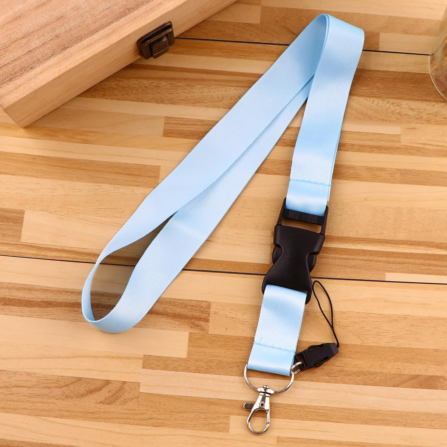 Juanooo Solid Breakaway Key Lanyard - Dark Red image number 5