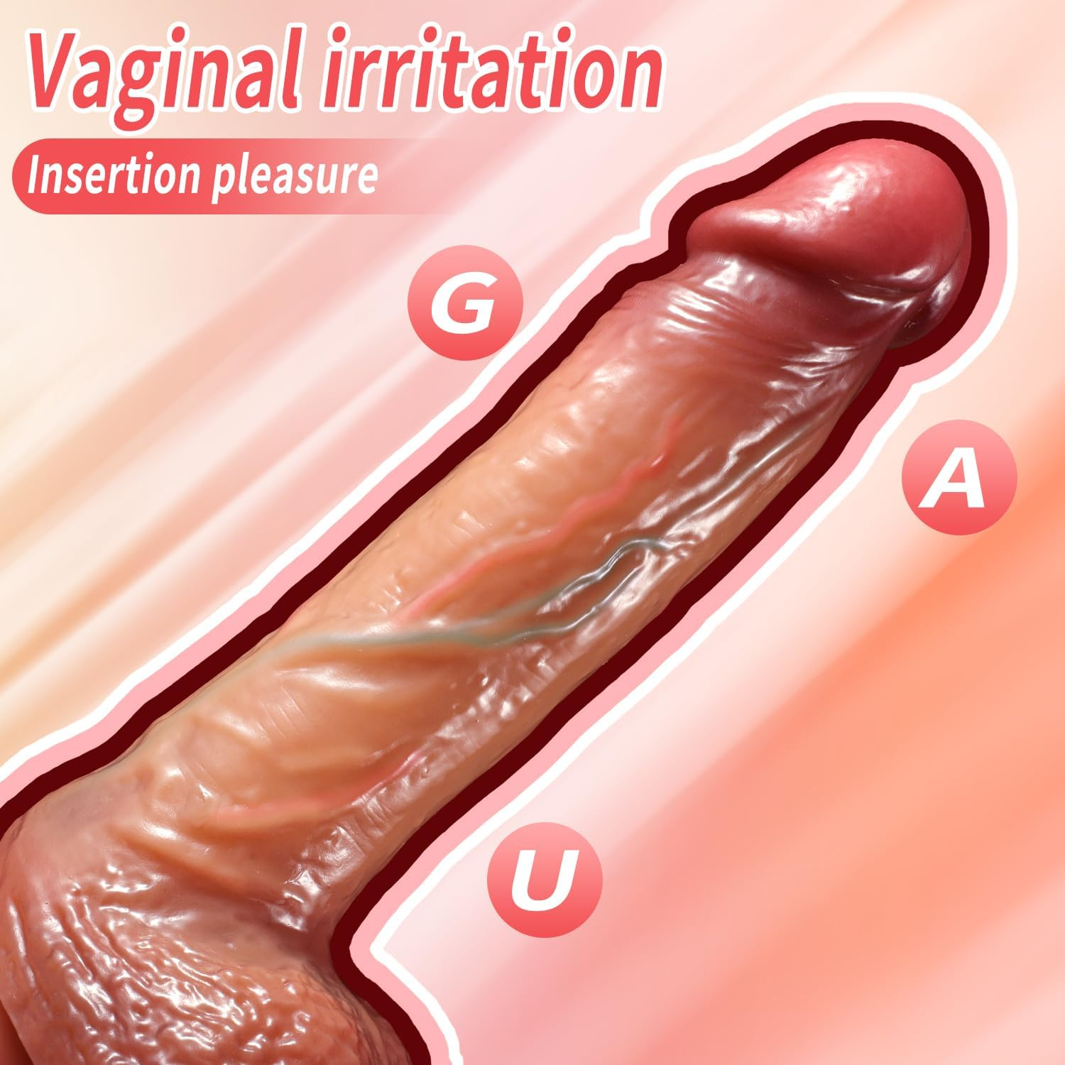 Movable Foreskin Dildos,8.46 Inch Huge Thick Dildo Sex Toys for Women, Double Silicone Dildo with Powerful Suction Cup,Adult Sex Toys image number 1