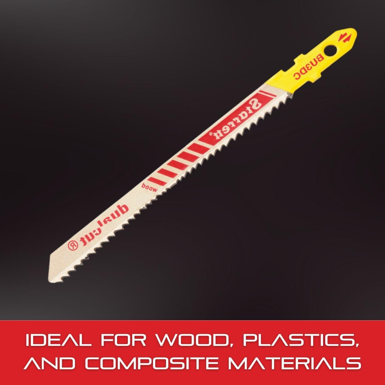 Starrett Jigsaw Blades Set - 2 Pack Dual Cut Blade for Wood Cutting - BU3DC-2