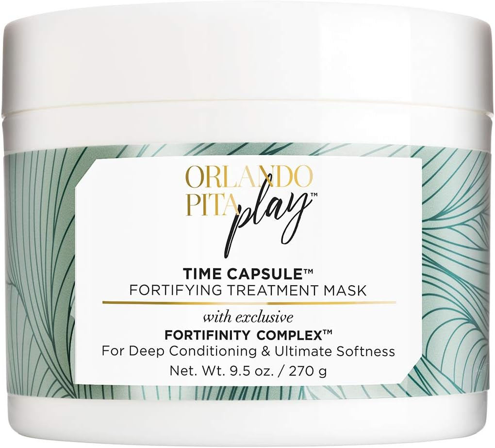 Orlando Pita Play Time Capsule Fortifying Treatment Mask, Replenishes Moisture & Shine, No Parabens, No SLS/SLES, 9.5 Oz image number 2