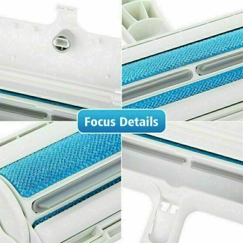 AIMALL Pet Dog Cat Hair Remover, Self-Cleaning Fur Removal Tool for Sofa, Carpet, Clothes, and Bed, Durable ABS 2-Way Design, 7.5 Inch, Easy One-Hand Operation