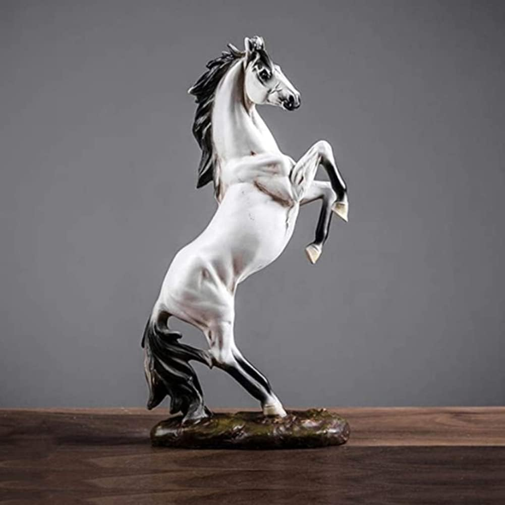 2X Horse Statue for Home Decor Modern Horse Figurine Sculpture Office Decoration Crafts