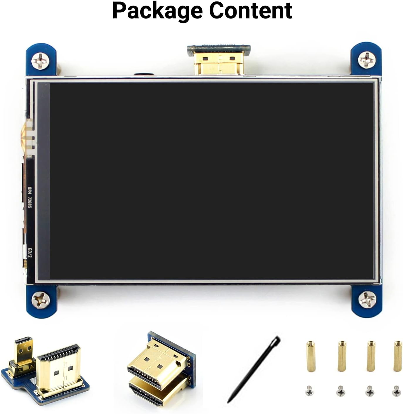 Waveshare 4 Inch HDMI LCD Display 800X480 Resistive Touch IPS Screen Supports Raspberry Pi image number 4