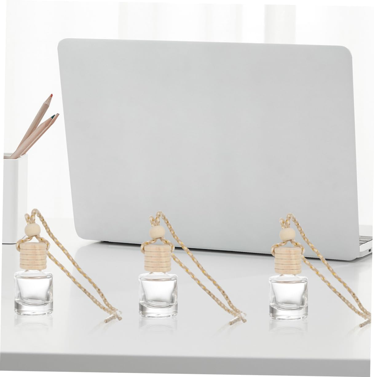 5Pcs Car Perfume Bottles Hangable Aromatherapy Diffusers for Car Essential Oil Containers image number 4