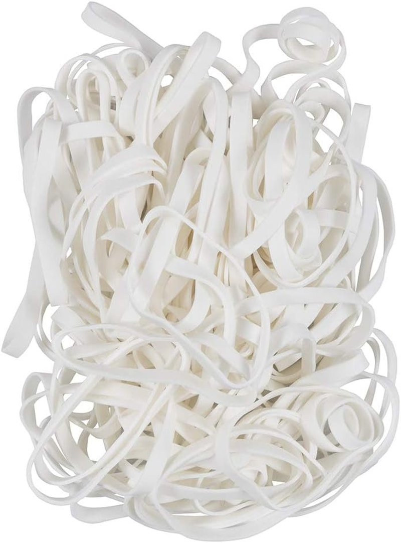 JAM PAPER Durable Rubber Bands - Size 64 - White Multi-Purpose Rubberbands - 100/Pack image number 4