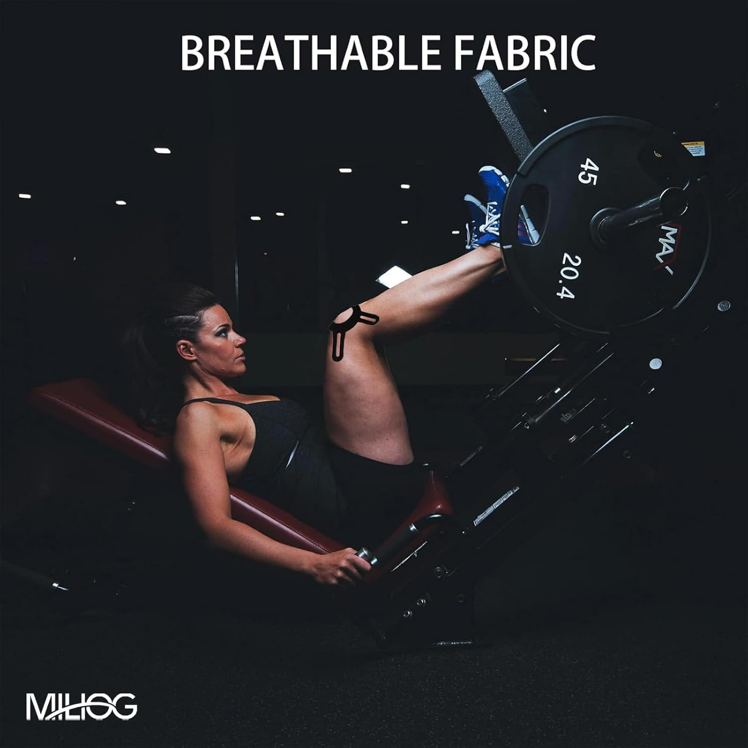 Precut X-Shape Knee Support Strips - Breathable Kinesiology Tape for Running, Basketball & Cycling | Sweat Proof Athletic Tape 25X22Cm (12 Pack) image number 2