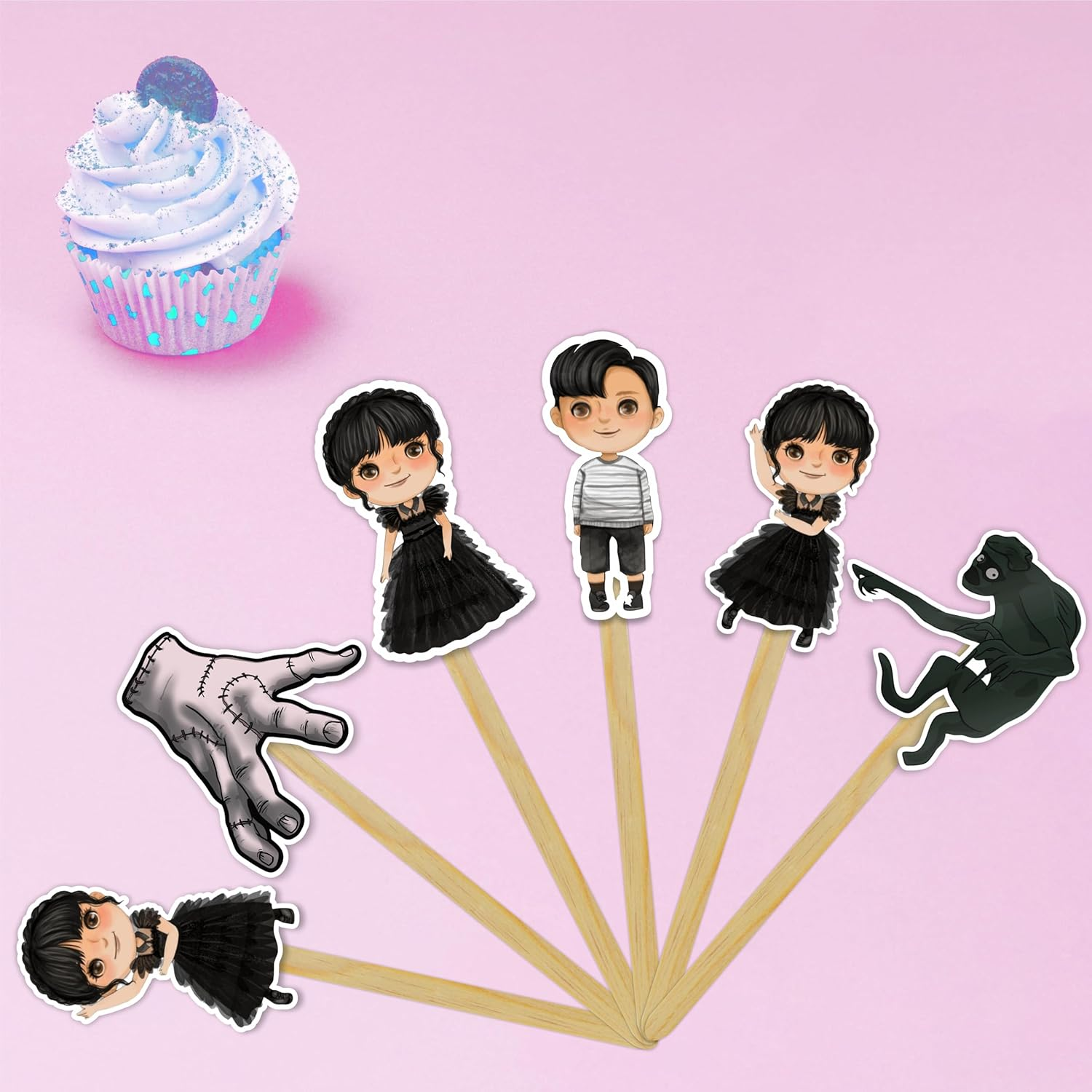 Wednesday Cupcake Topper image number 5