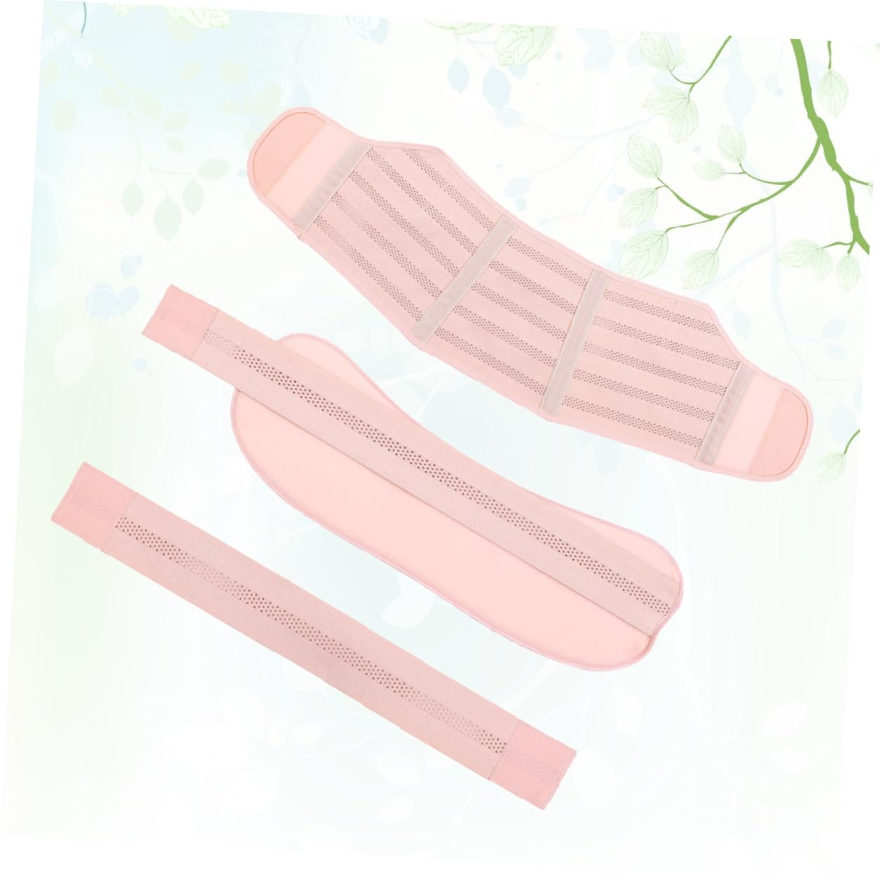 Healvian Adjustable Maternity Support Belt for Pregnancy Pelvic Support Breathable Nude Belly Band with Skin-Friendly Air Mesh Fabric for Comfort and Stretch Mark Prevention image number 4