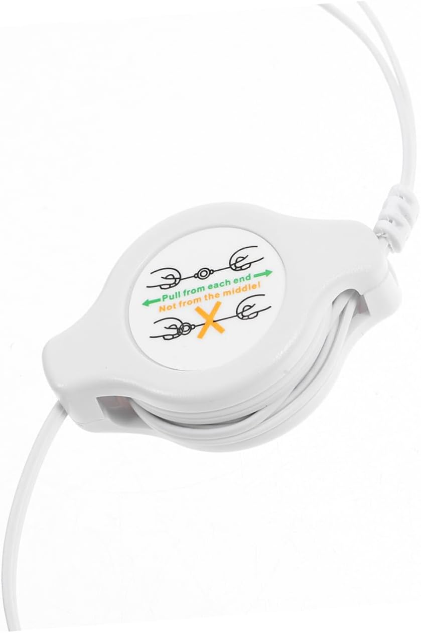 OFFIGAM Dual Retractable Earbuds Plug In-Ear Headphones with Adjustable Length Noise Isolation Portable Earbud Earphones for Sports Travel and Everyday Use image number 3