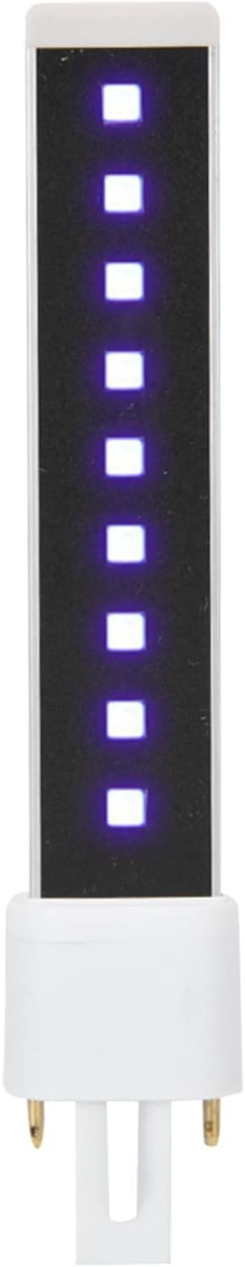 Nail Lamp Bulb High Luminous Efficiency 365+405Nm Double Light Source for Fast Nail Curing 9W Aluminium Alloy 1Pc