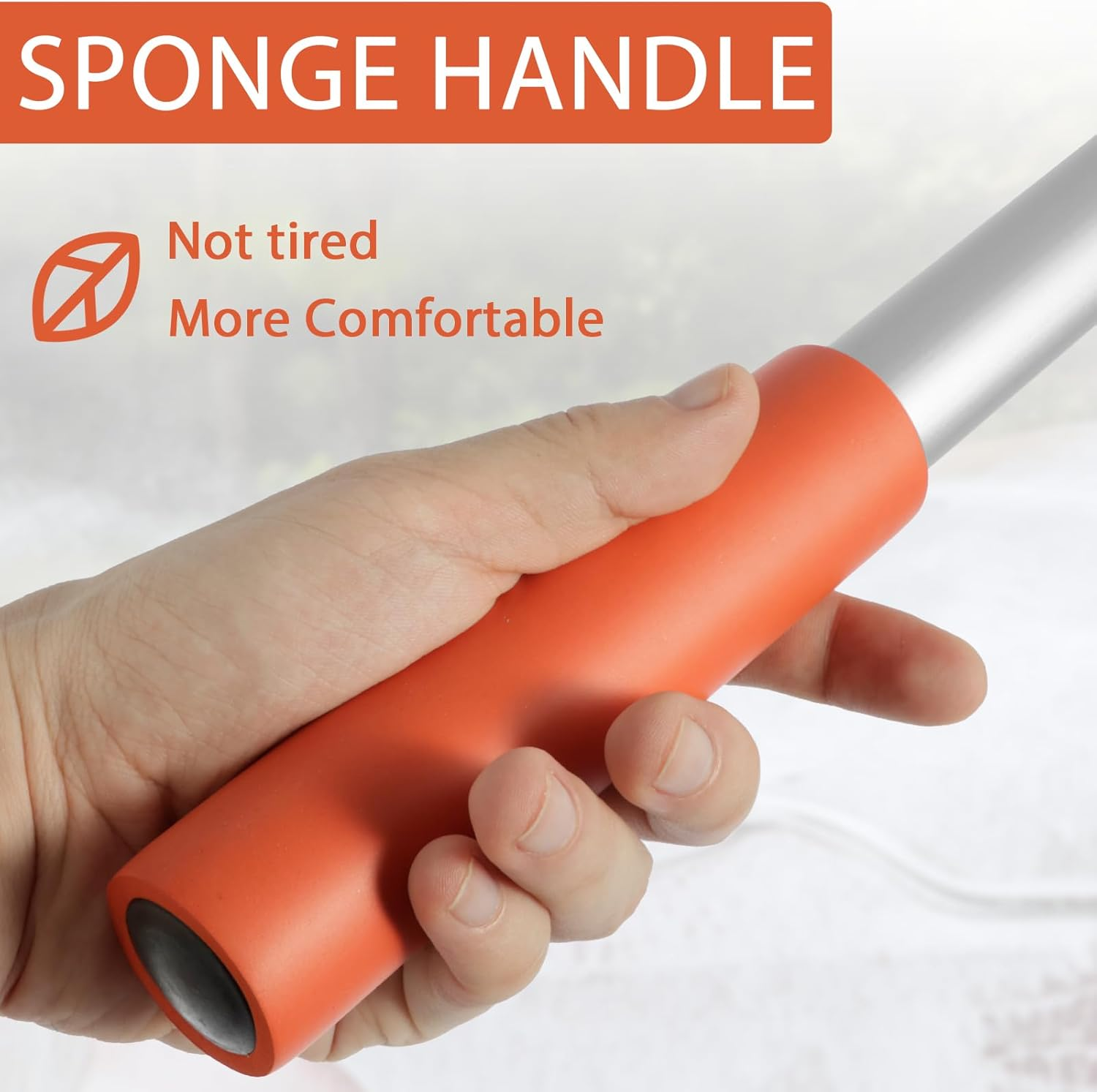 Fulasun Car Wash Mop Brush with Long Handle 360&deg; Rotating Retractable Detailing Absorbent Microfiber Soft Bristle Double Head Scratch-Free for Window Home Cleaning image number 5