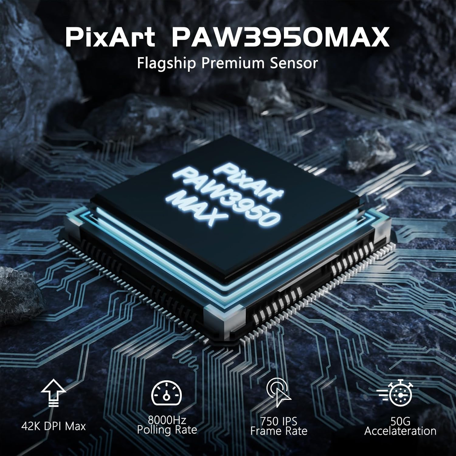 ATTACK SHARK R6 Wireless 8Khz Gaming Mouse, SUPERLIGHT 39G, Nordic 52840 MCU, Pixart PAW3950MAX Gaming Sensor, BT/2.4G /Wired, Adjustable DPI 42000, Optical Microswitches (100M Clicks), Pc/Mac (White)