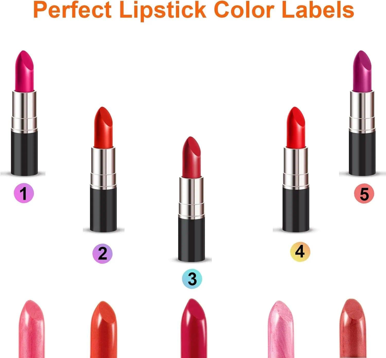 Small Number Stickers 1-300 for Nail Polish Organizing, Waterproof Holographic Labels for Salon Organization, Self-Adhesive and Easy to Remove - Povtor image number 1