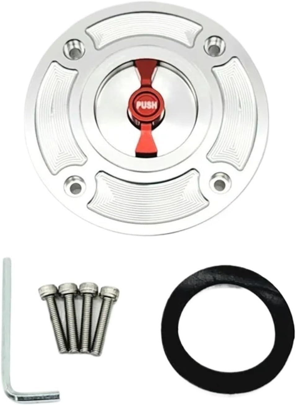 Motorcycle CNC Fuel Tank Cap Cover Compatible with Suzuki GSXR600 GSXR750 GSXR1000 GSXR1300 TL1000S TL1000R GS500