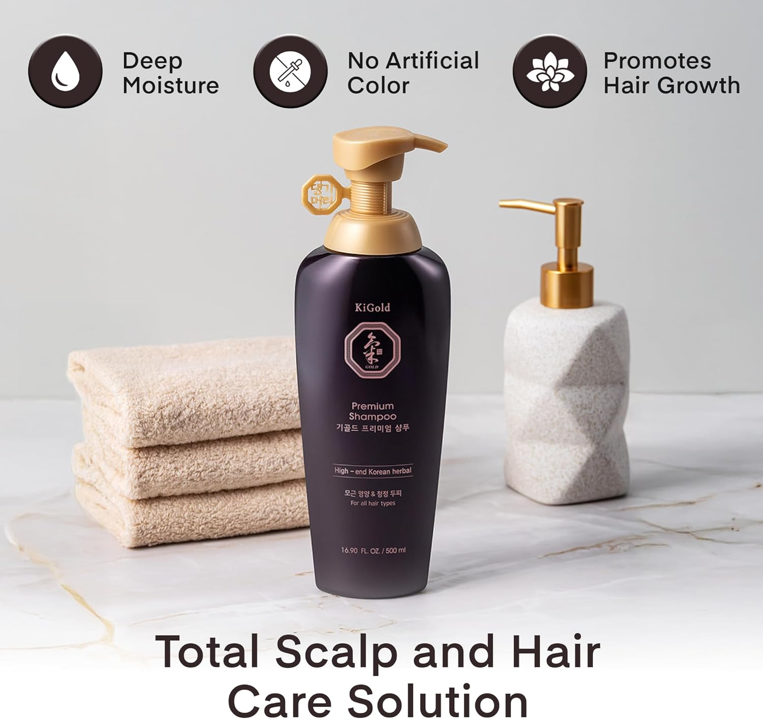 [DAENG GI MEO RI] Ki Gold Premium Shampoo 500Ml/Anti Hair Loss Scalp Protection Natural Medicinal Herbal Shampoo image number 4