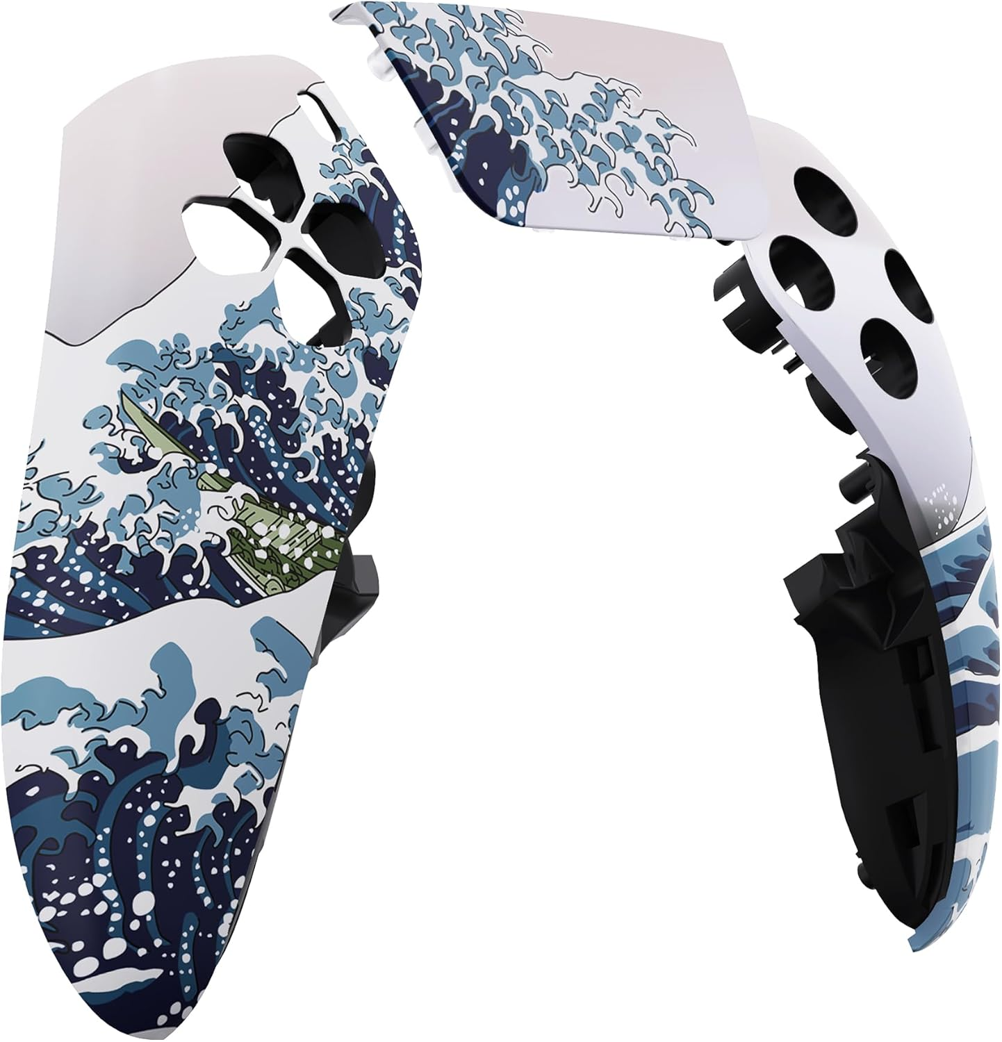 Extremerate Left Right Front Top Shell with Touchpad Compatible with Ps5 Edge Controller, Lovely Punky Bunny Replacement Faceplate Shell Custom Touch Pad Cover Compatible with Ps5 Edge Controller image number 5