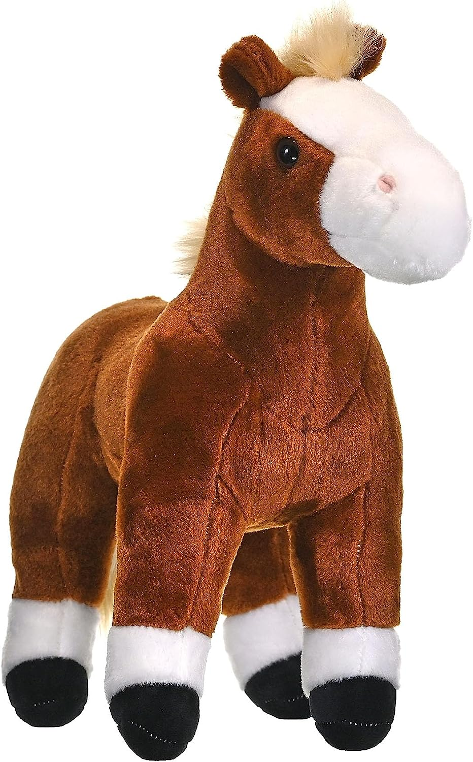 Wild Republic Cuddlekins Standing Brown Horse, Stuffed Animal, Plush Toy, Gifts for Kids, 12" image number 4