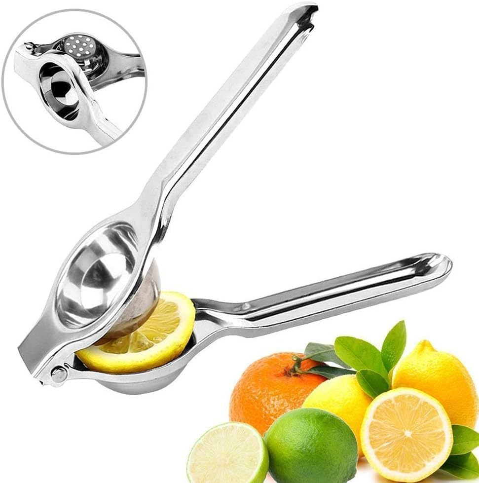 Lemon Squeezer - Stainless Steel Lime Juicers Anti-Rust and Durable, Easy to Extract All Lemon/Citrus Juice, Suitable for Home, Bar, Etc image number 6