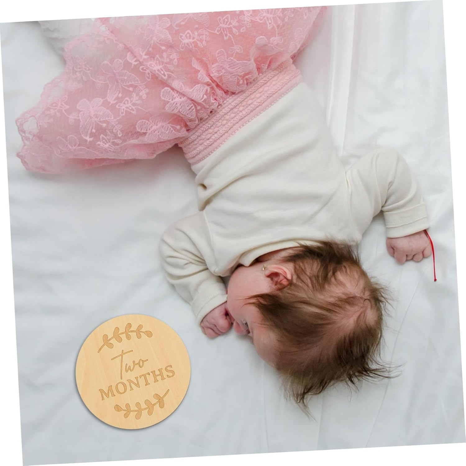 Cabilock 13Pcs Wooden Milestone Sign Monthly Cards Cartoon Marker Newborn Supply Boy Girl Milestone image number 5