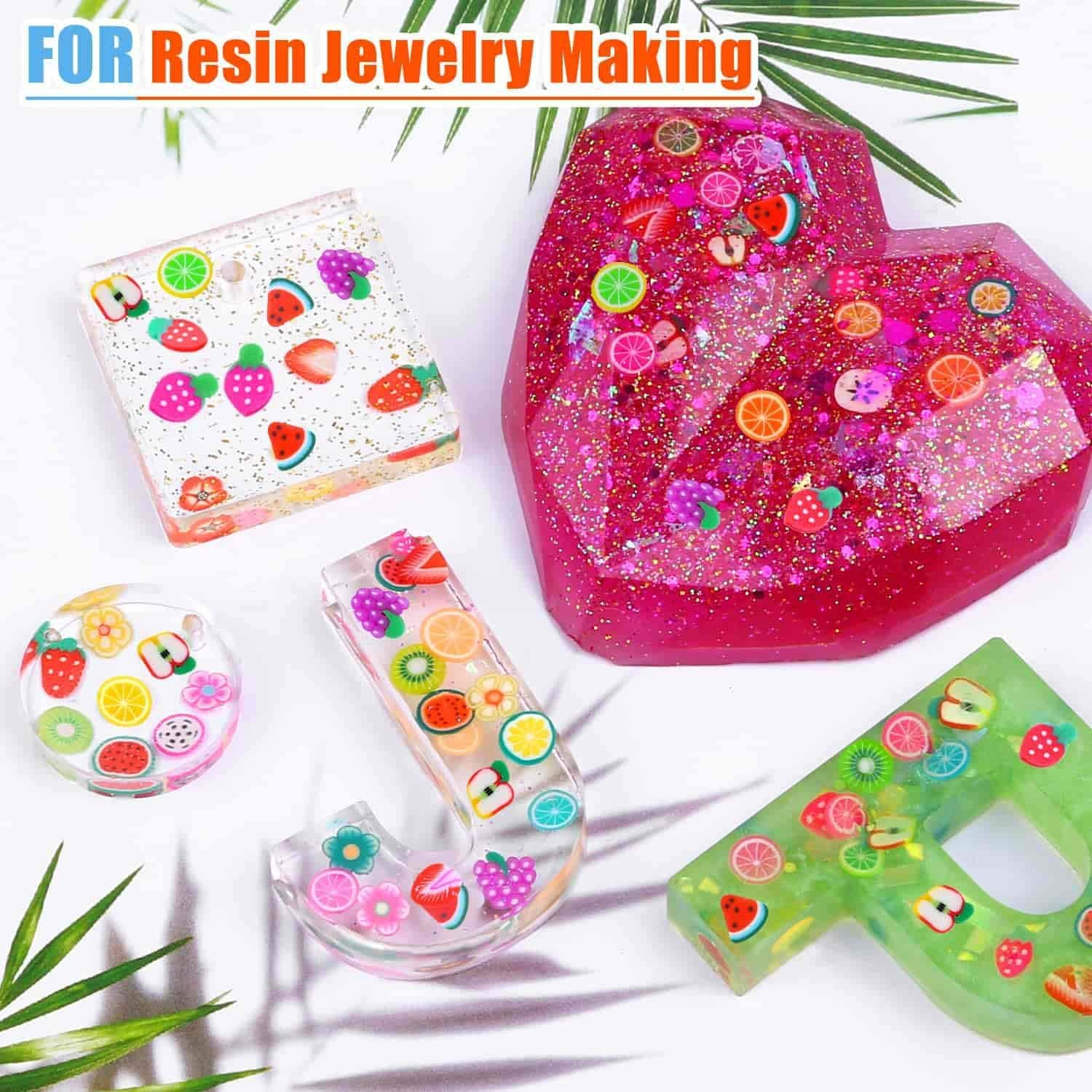 12000 Pcs 15 Styles Assorted Slices for DIY Slime, Nail Art, Lip Gloss & Cellphone Decorations image number 4