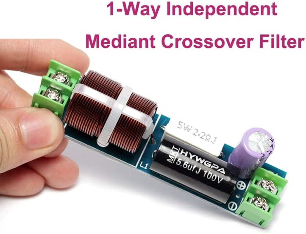 2PCS 1 Way 60W Mediant Speaker Frequency Divider Circuits Car 1-Unit Automotive Hifi Stereo Audio Crossover Filters image number 2