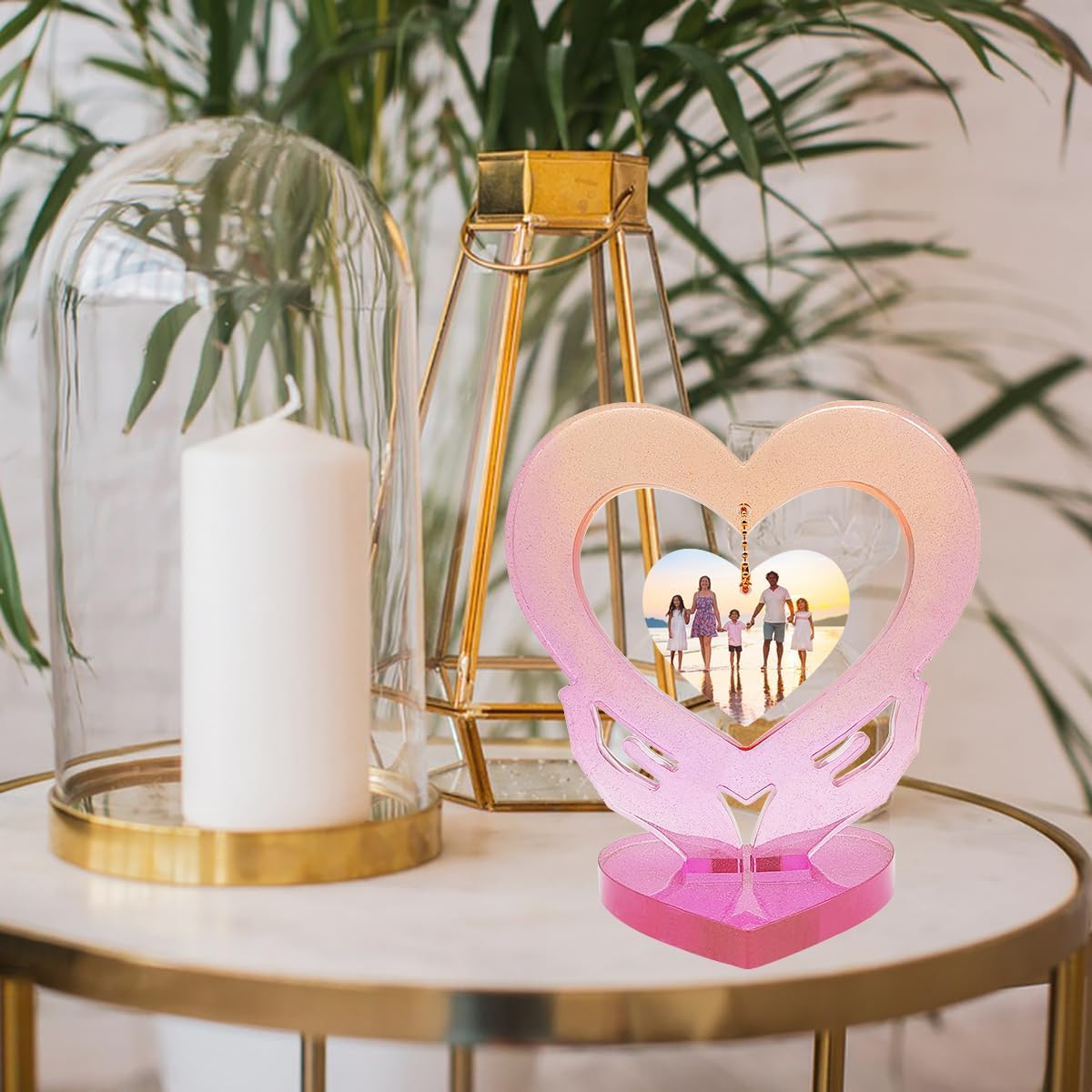 3 Sets Large Photo Frame Resin Molds, AIFUDA Heart Silicone Moluds with Love Mold for Epoxy Resin, DIY Picture Frame Mold for Resin Casting Art Crafts image number 6