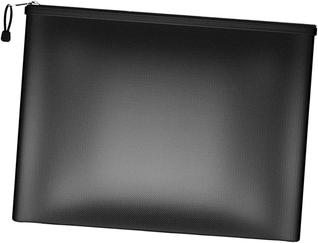 Veemoon Fireproof Document Holder Bag Medium Safe Organizer for Money Passports Certificates Jewelry Storage for Home Office Travel Use