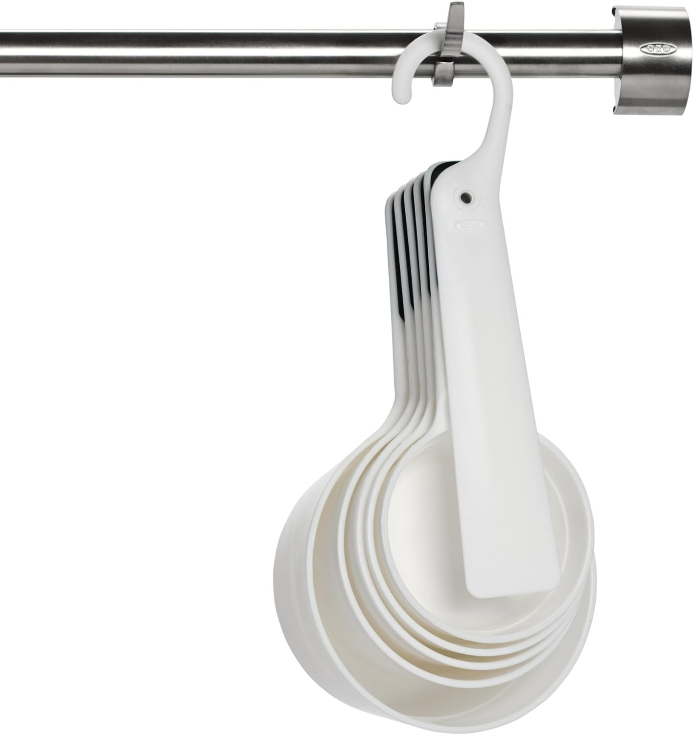 OXO Good Grips 6-Piece Plastic Measuring Cups- White, 5 Count(Pack of 1) image number 5