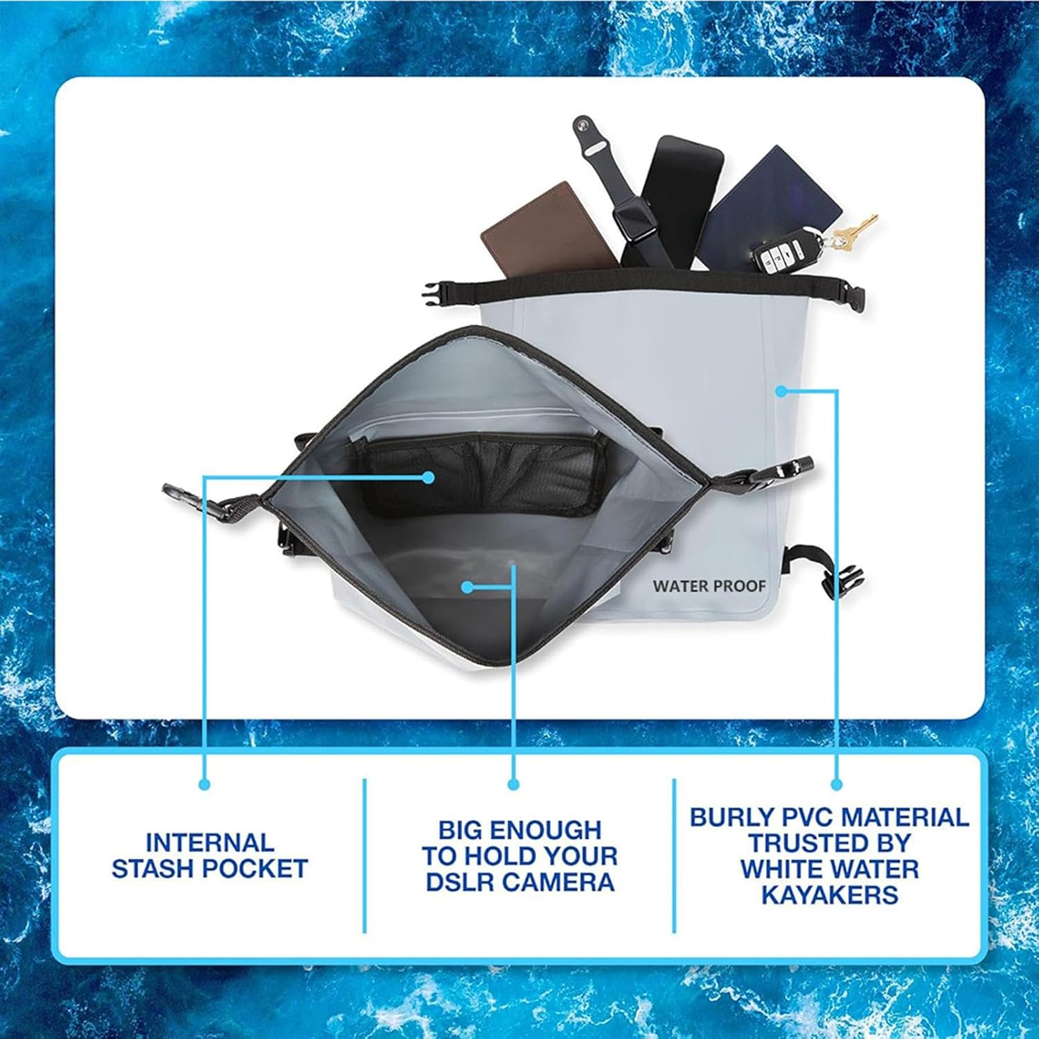 Waterproof Hiking Backpack | Cooler Hiking Backpack,Portable Waterproof Backpack Cooler Outdoor Gear for Camping, Travel, Fishing