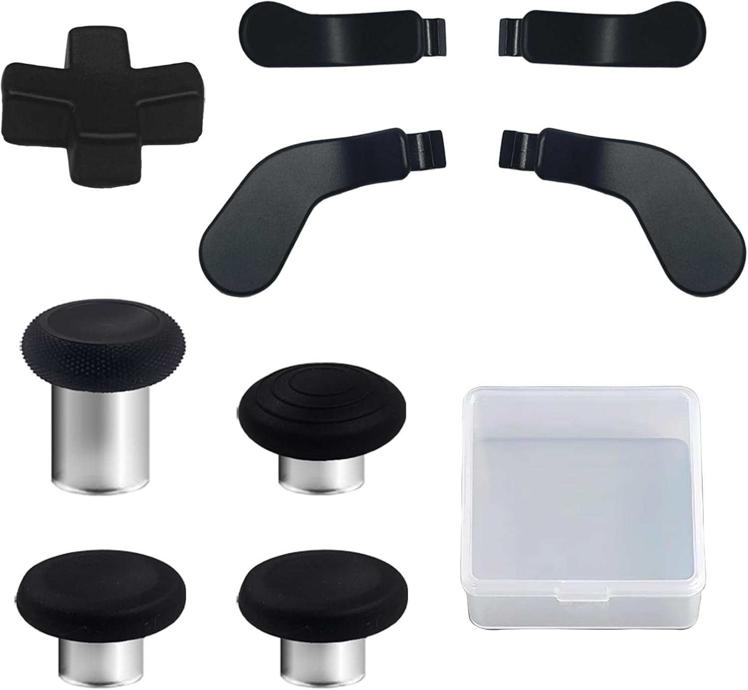 9 Pack Elite Series 2 Core Controller Paddles for Xbox Elite Series 2 Core,Elite Series 2 Controller Accessories for Xbox Elite 2 Core Controller Replacement Kits with 4 Joysticks,4 Paddles,1 D-Pads(Black) image number 4