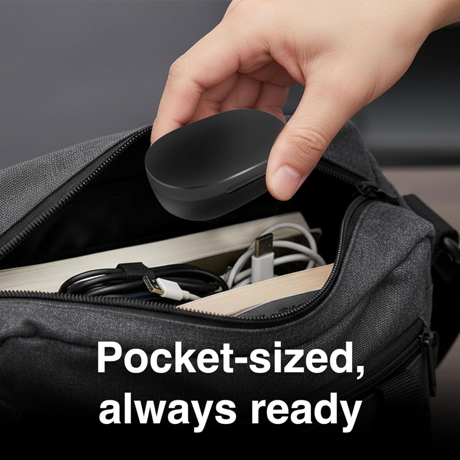 Laser True Wireless Earphones with LED Battery Display Bluetooth 5.3 TWS Headphones USB-C Charging Case for Music Calls Travel Work Gym image number 5