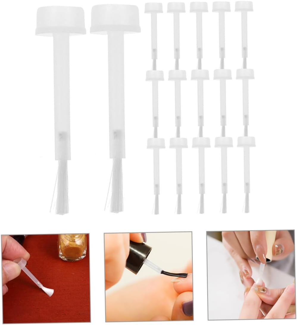 CTIRCHIU 250Pcs Nail Polish Brush Soft Bristles Easy to Use Replacement for Nail Art Tools image number 1