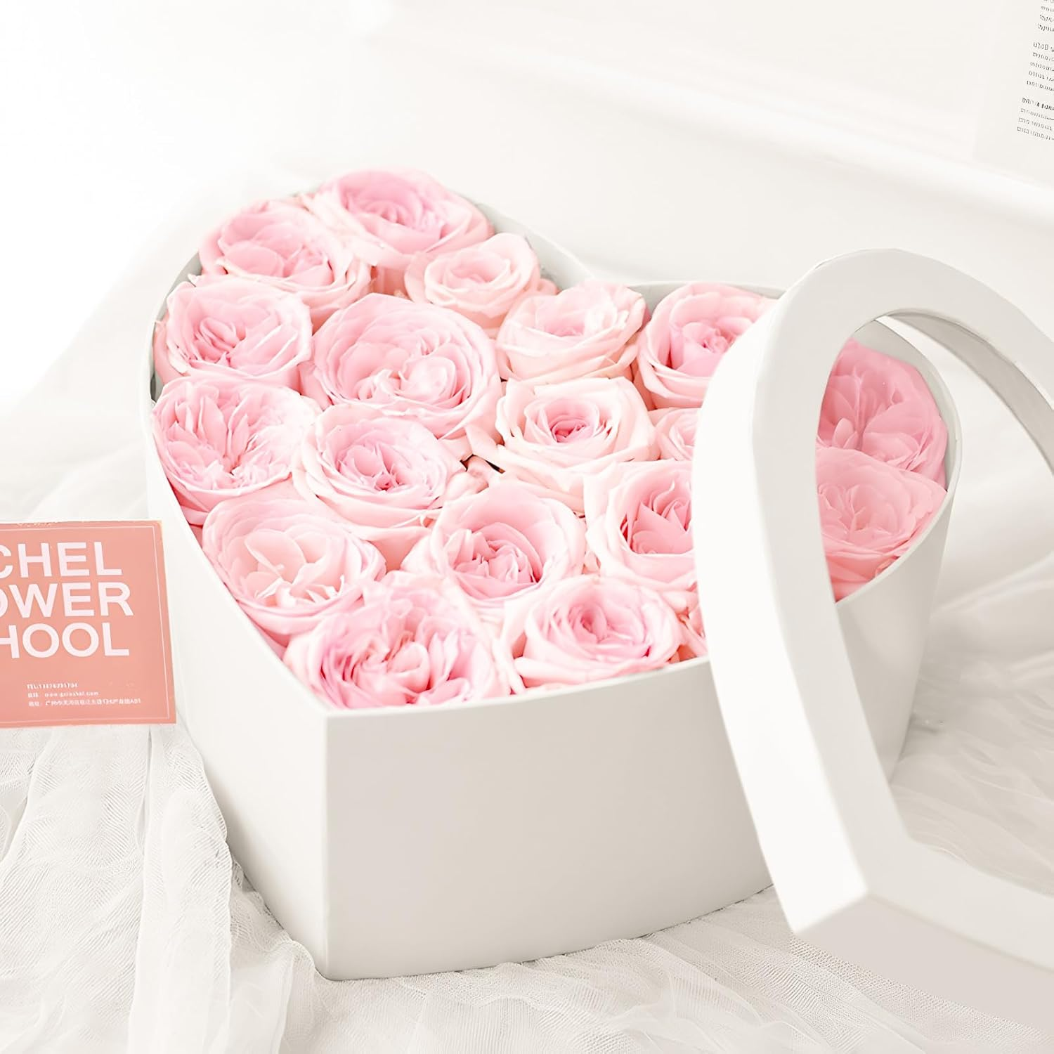 4Pcs Nesting Heart Shaped Gift Box with Clear Window Lids & Ribbons for Gifts Flower, Assorted Size Heart Gift Box Bulk for Mother'S Day Valentine'S Day Wedding Birthday Bridesmaid Proposal image number 4