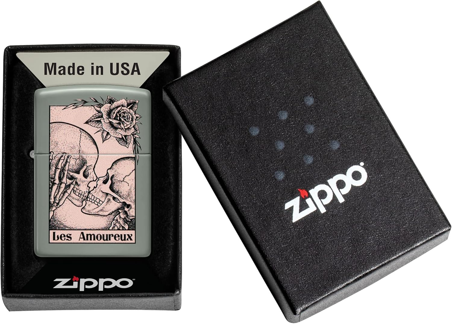 Zippo Death Kiss Design Lighter image number 2