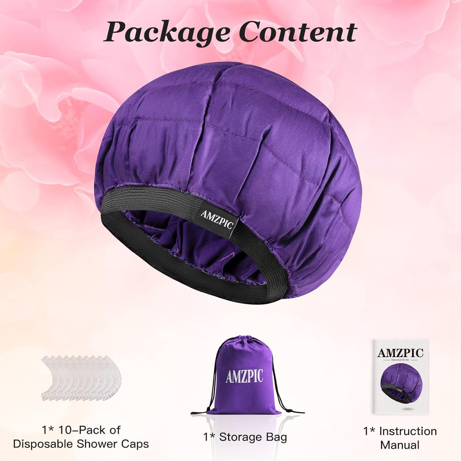 Cordless Deep Conditioning Heat Cap - Safe, Microwavable Heat Cap for Steaming, Heat Therapy for Hair, Flaxseed Seed Interior for Maximum Heat Retention (Second Generation) image number 6