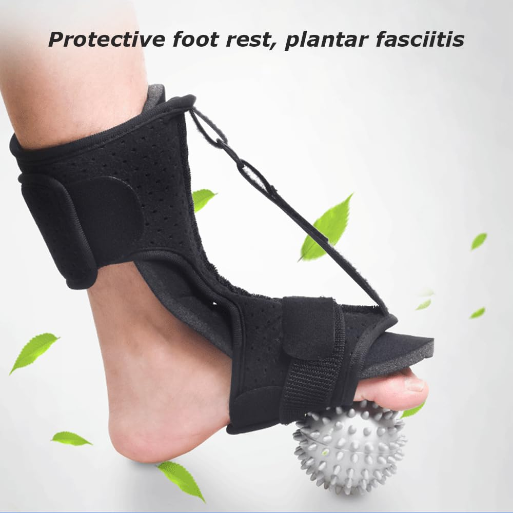 Dorsal Night Splint,Foot Drop Orthosis,Adjustable Ankle Boot,Arch Support,Plantar Fasciitis Relief Brace,Foot Holder with Massage Ball,For Plantar Fasciitis Achilles,Prevent Foot Drop image number 3