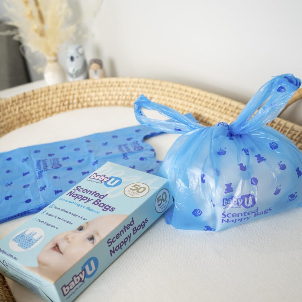 Babyu Nappy Change Essentials Bundle 3 - Dry Wipes, Scented Nappy Bags, Disposable Change Mats image number 4
