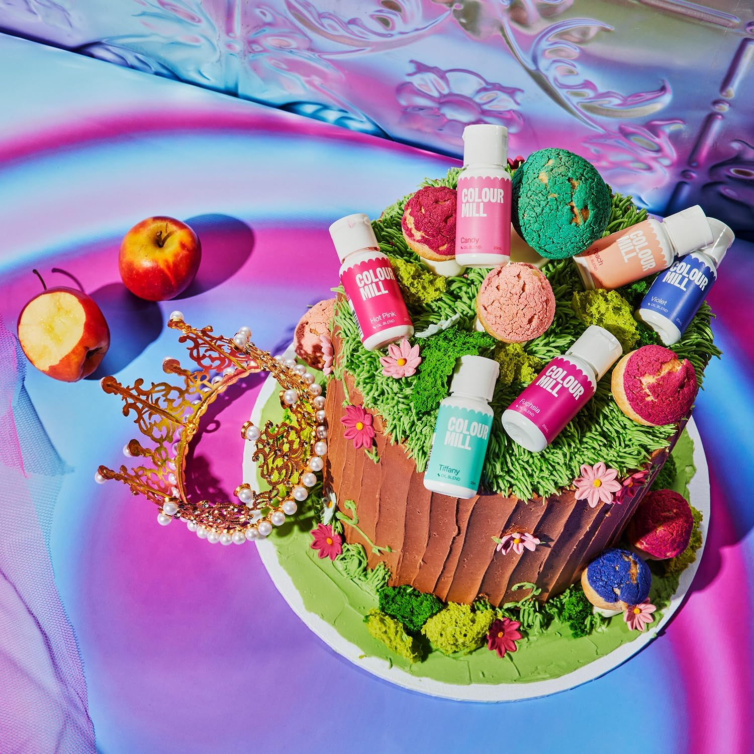 Colour Mill Fairytale Pack Oil Blend Oil-Based Food Colouring, 6 Colours X 20Ml Each: Candy, Hot Pink, Fuchsia, Peach, Tiffany, Violet, 120Ml Total, 4.08 Fl Oz image number 6