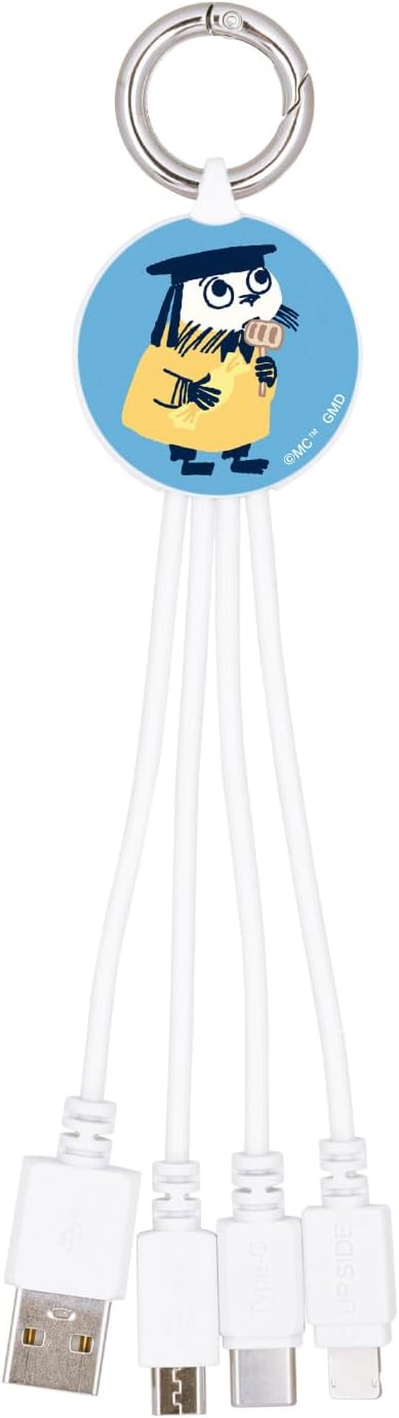 Gourmandies Moomin Multi Charging Cable, Snuffkin MMN-218C