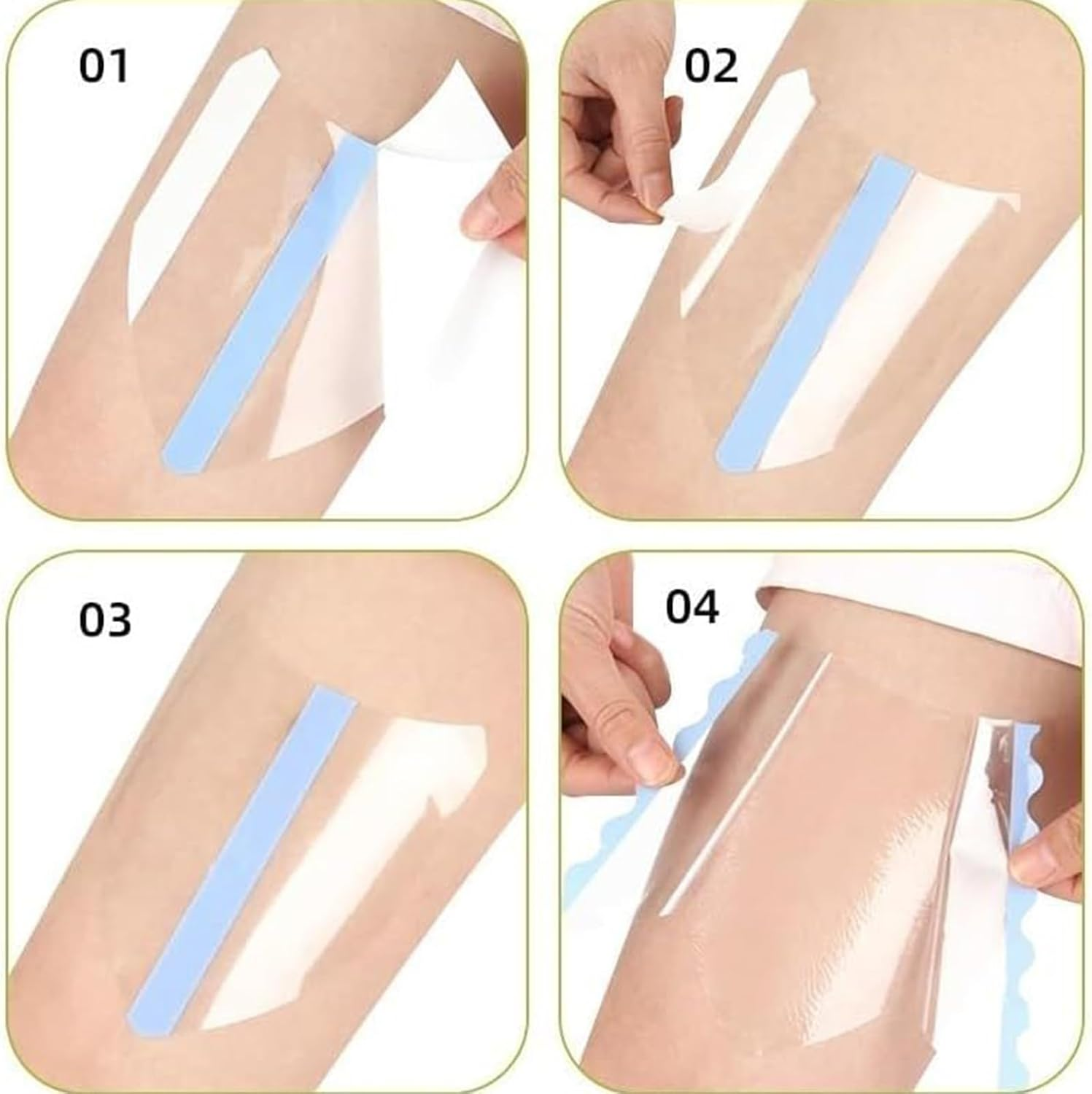 Anti Chafing for Inner Thighs,Transparent Waterproof anti Chafing Thigh Patches - Health & Household Supplies for Runners Sports image number 2