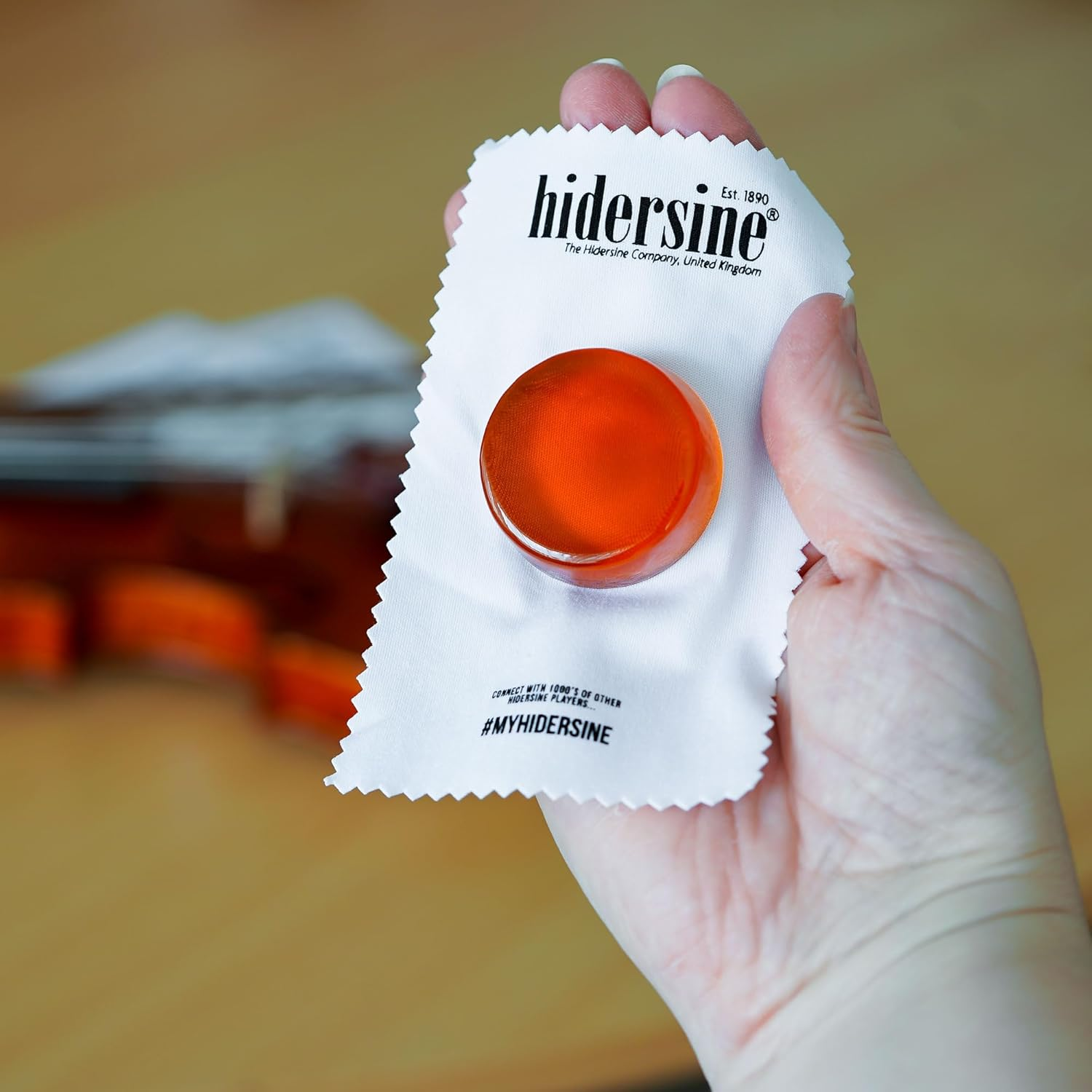 Hidersine 3VS Series Premium Violin Rosin. Slim Pack for Easy Transport and Storage. Resin for Violin Bows. Handmade in the UK.