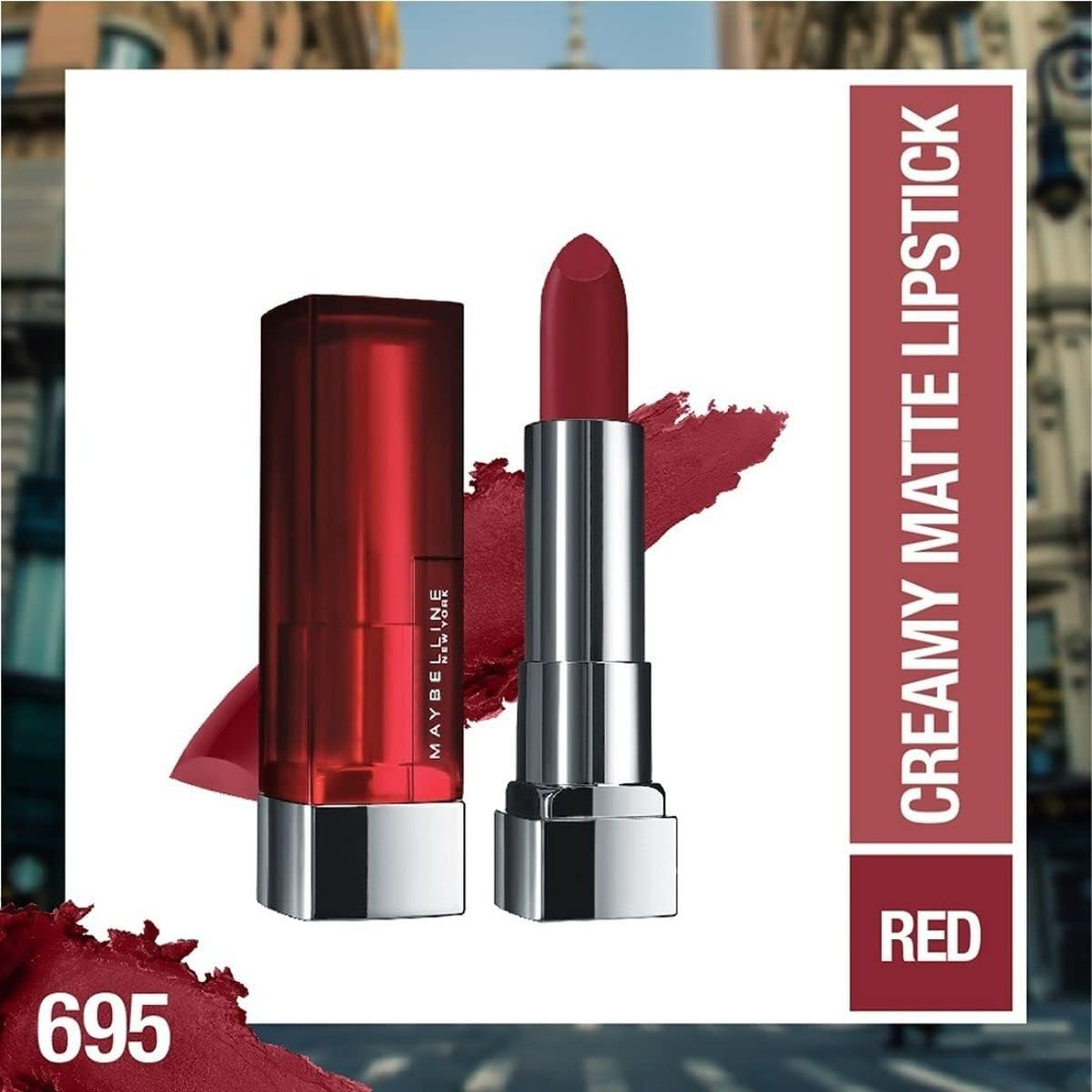 Maybelline New York Colour Sensational Creamy Matte Lipstick - Divine Wine 695 - 660 Touch Of Herbs image number 7