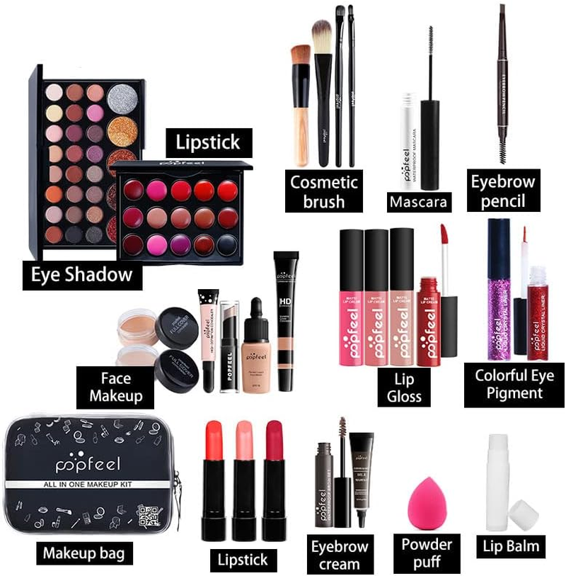 Professional Makeup Kit for Women, Makeup Kits for Teenagers 14-16, All in One Makeup Set, Kit De Maquillaje Para Mujer(27 PCS) - (102 Color) image number 6