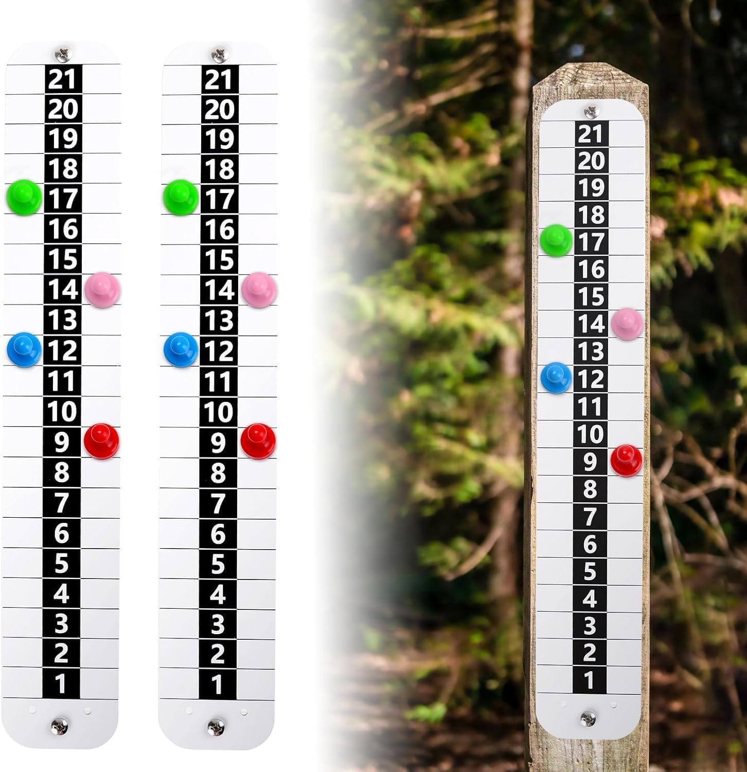 BOOSTEADY Metal Cornhole Scoreboard with Magnetic Corn Hole Score Keeper for Outdoor&Indoor Yard Game image number 1