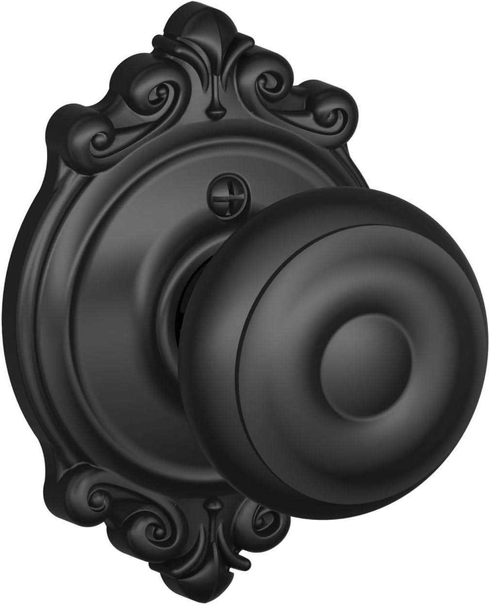 Schlage F40 GEO 605 BRK Brookshire Collection Georgian Privacy Knob, Bright Brass image number 4