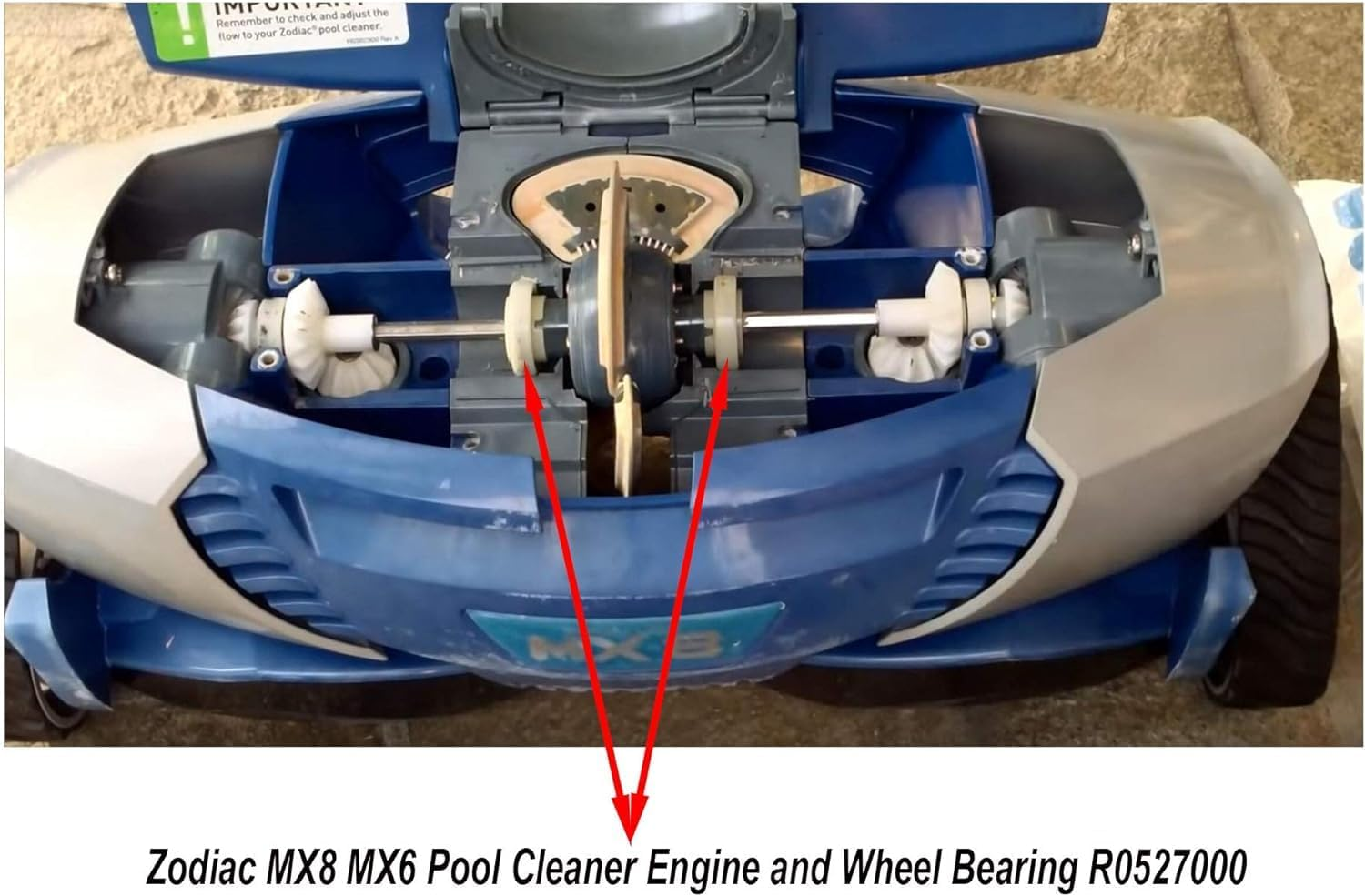 ATIE MX8 Elite/Mx6 Elite, MX8/MX6 Pool Cleaner Drive Shaft Rebuild Kit Replace Partial Tune up Kit R0796200 for Zodiac MX8 MX6 Elite Pool Cleaners image number 6