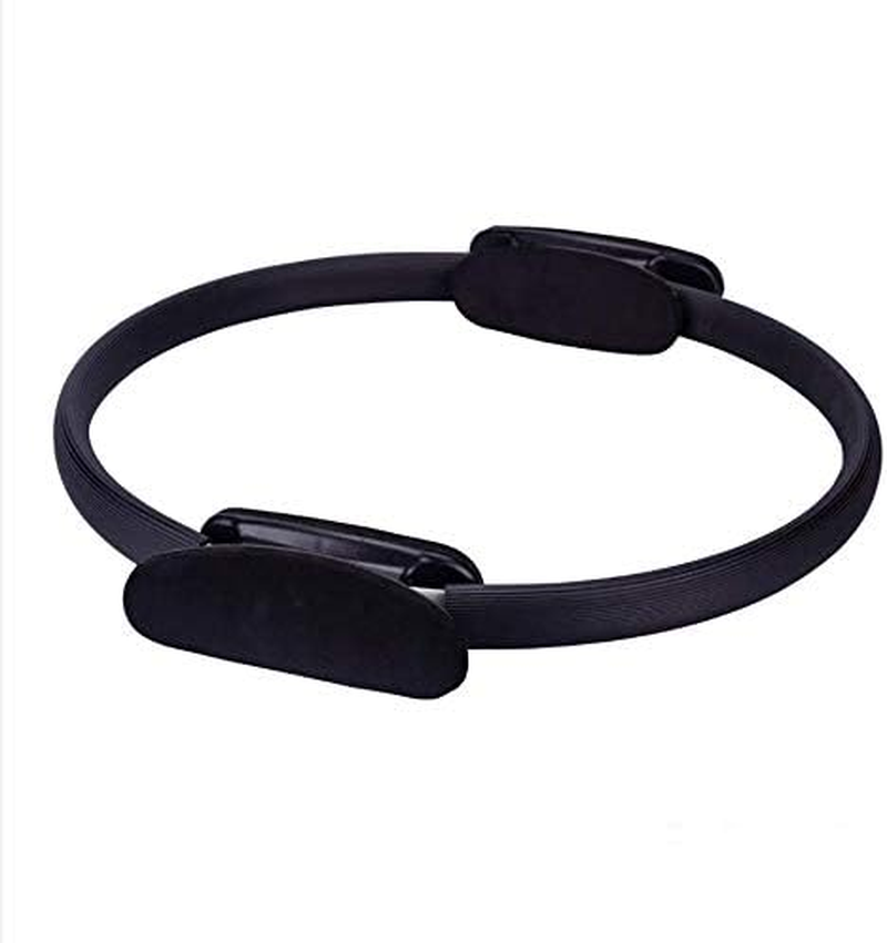 Pilates Ring, 15 Inch Pilates Magic Fitness Circle Yoga Circle with Soft Dual Grip Handles, Home Workout Exercise Equipment for Weight Loss, Toning and Sculpting Thigh, Abs, Legs, Arms, Hip