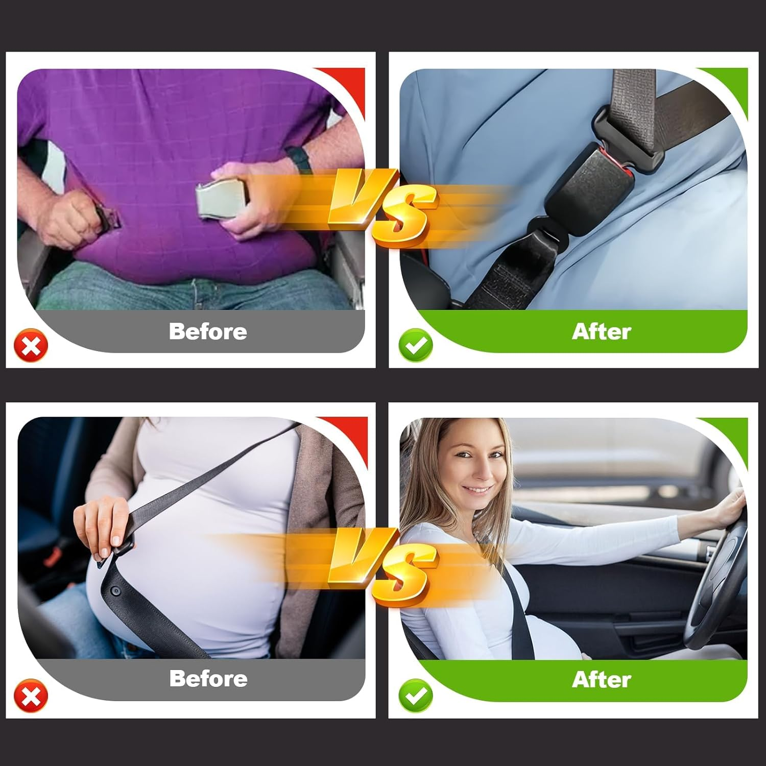 Car Accessories, Car Parts, Compatible with 95% of Cars (Black) 37Cm image number 2